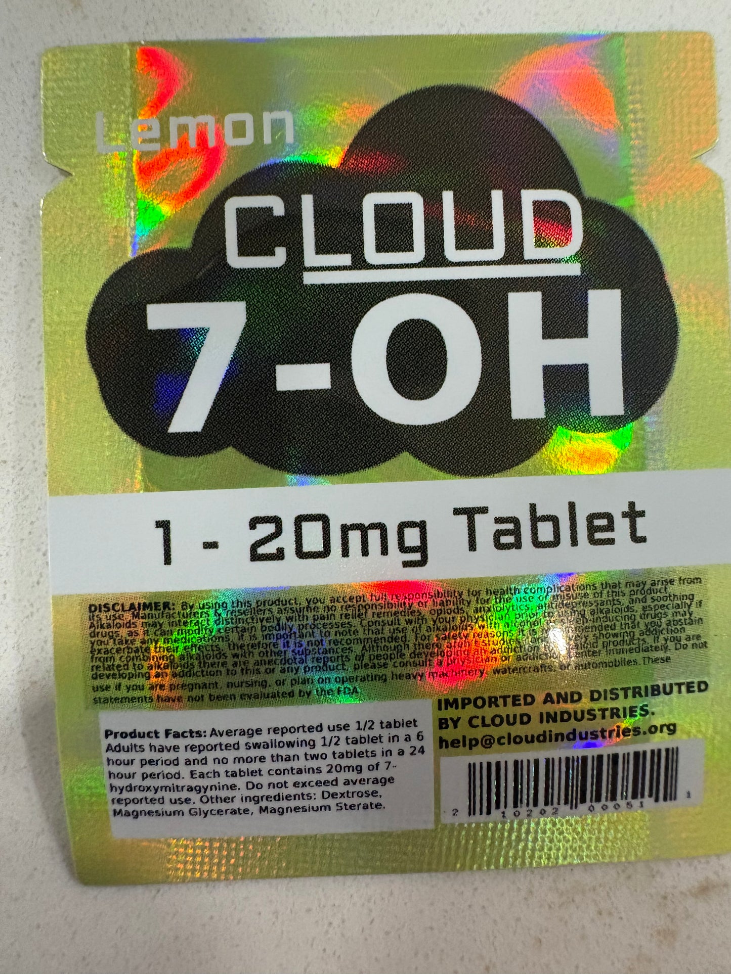 (While supplies last) 7 OH Tablets
